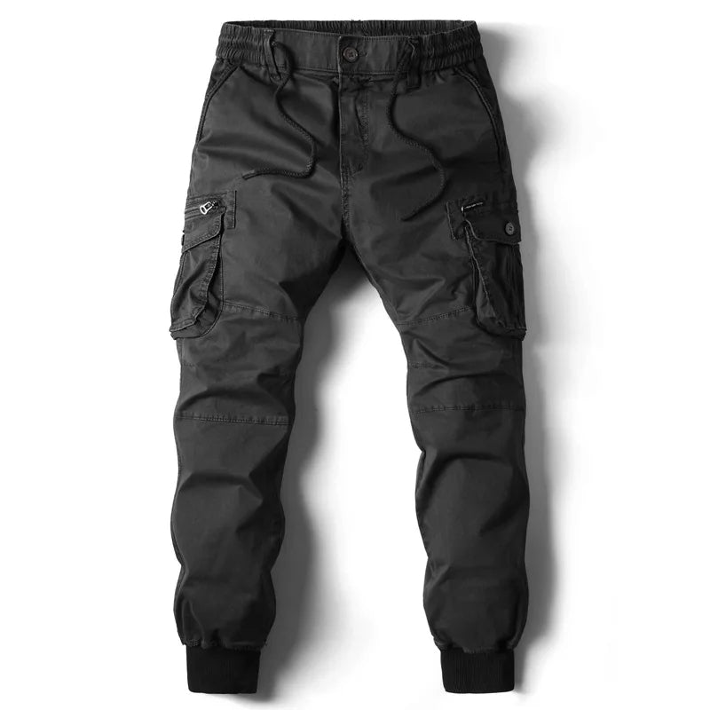 Men’s Cargo Jogger Multi-Pocket Streetwear Utility Trousers