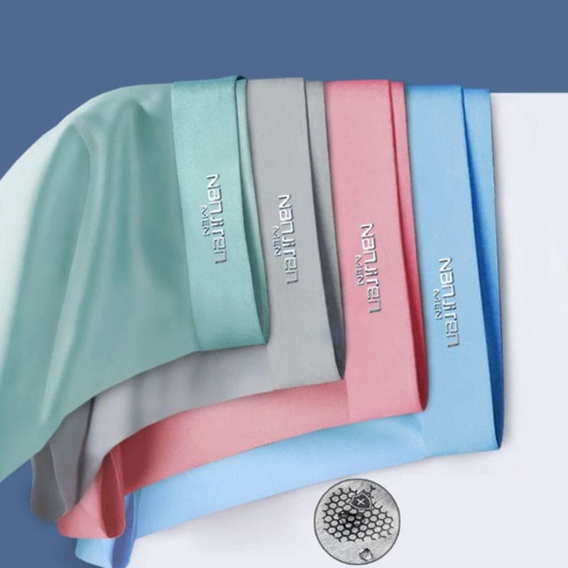 Men’s Seamless Boxer Briefs 4-Pack – Lightweight Stretch Underwear for Everyday Comfort