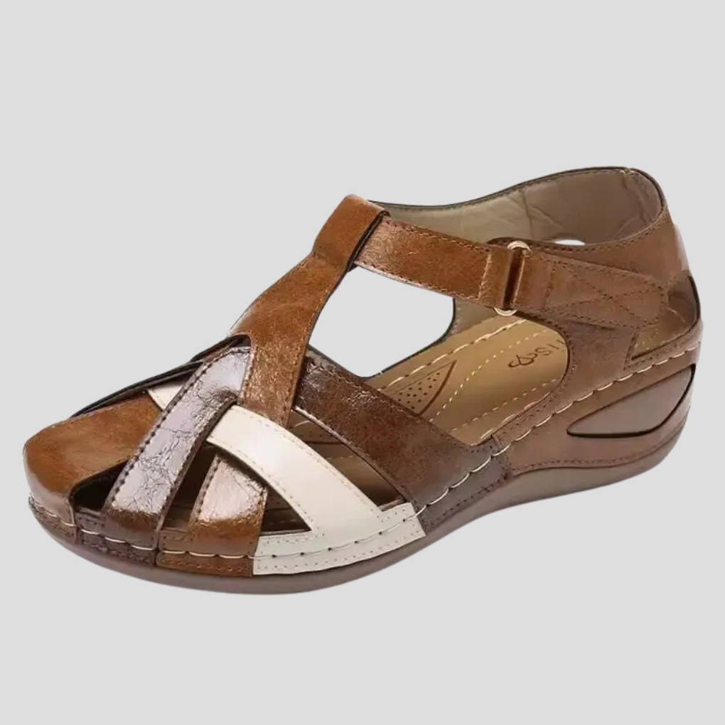 Women’s Closed-Toe Walking Sandals – Cut-Out Shoes for Everyday Summer Wear