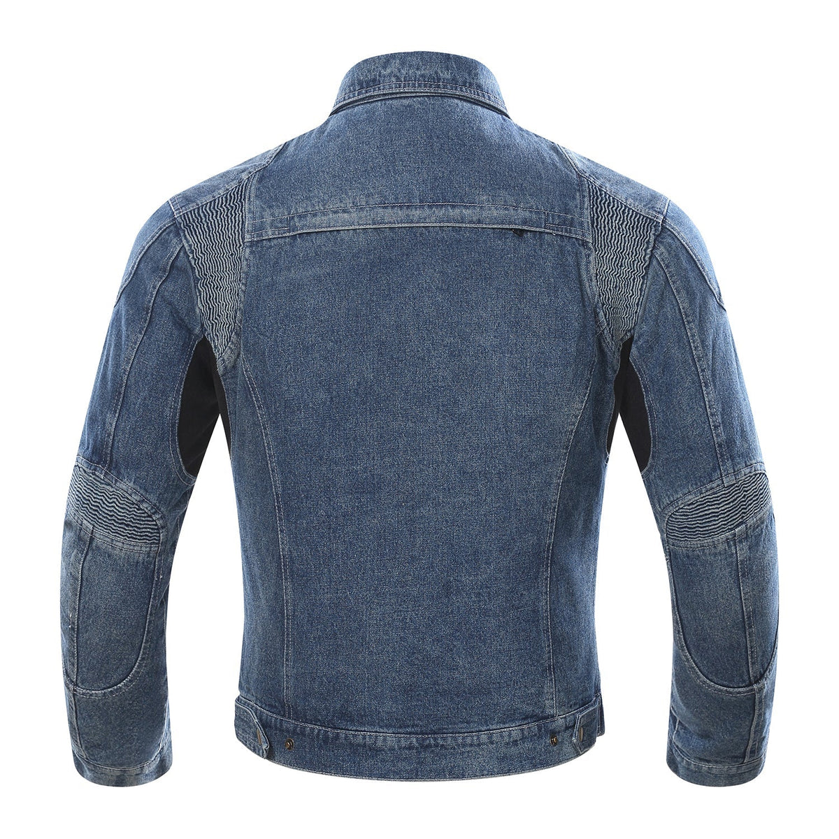 Veste de moto en denim protectrice pour homme - doublure amovible avec protections intégrées pour la conduite et ventilation