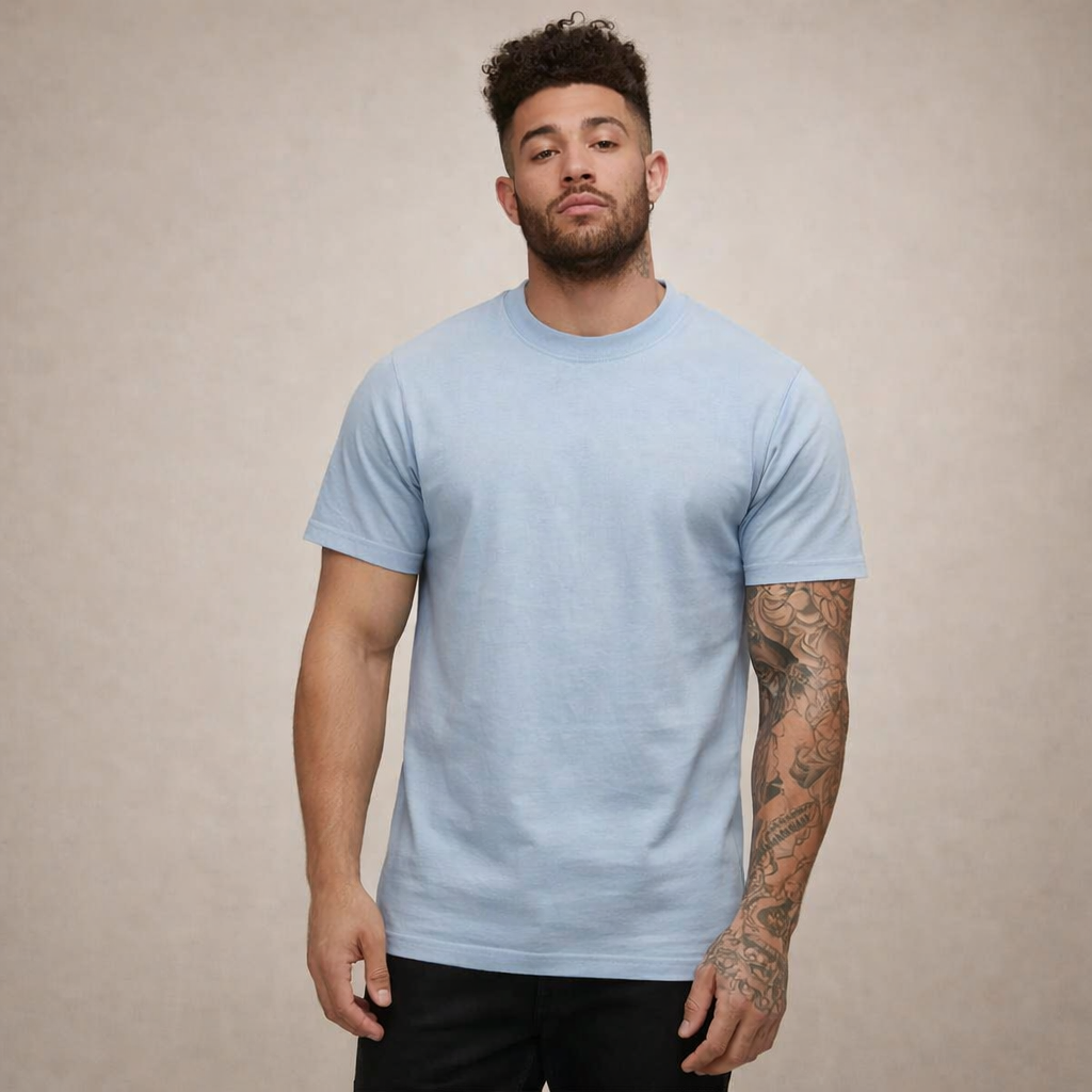 Men’s Slim Fit Crew Neck Essential Cotton T-Shirt