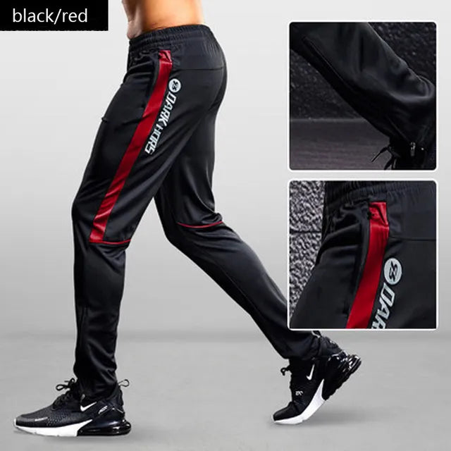 Pantalones Deportivos para Hombre con Cremalleras en los Bolsillos, Corte Cónico, Pantalones de Entrenamiento Ligeros