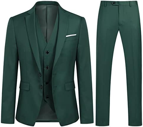 Men’s Three-Piece Tailored Suit – Smart Formal Set for Weddings and Business