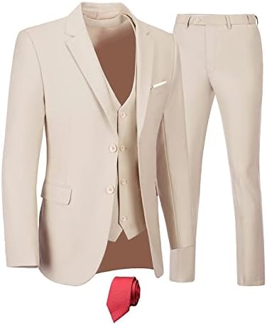 Men’s Three-Piece Wedding Suit – Sleek Tailored Set for Business and Formal Events