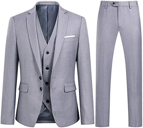 Men’s Three-Piece Tailored Suit – Smart Formal Set for Weddings and Business