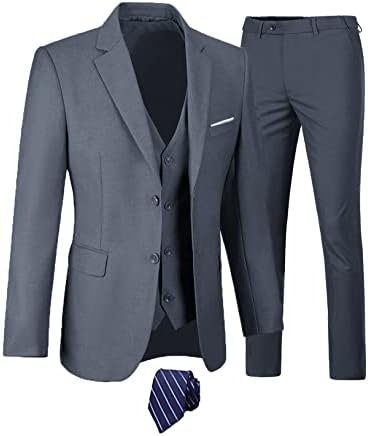 Men’s Three-Piece Wedding Suit – Sleek Tailored Set for Business and Formal Events