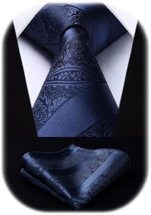 Pánská sada kravat s paisley žakárovým vzorem – elegantní formální doplňky na svatby a společenské události
