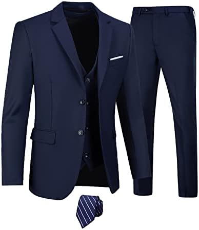 Men’s Three-Piece Wedding Suit – Sleek Tailored Set for Business and Formal Events