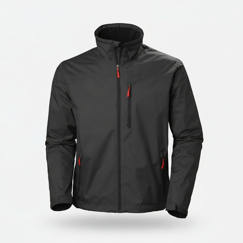 Men’s Waterproof & Windproof Crew Jacket – Breathable 2-Layer Outdoor Jacket for Everyday & Adventure