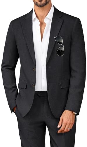 Men’s Regular-Fit Two-Piece Suit – Classic Tailoring for Weddings and Formal Occasions