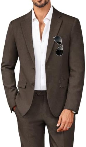 Men’s Regular-Fit Two-Piece Suit – Classic Tailoring for Weddings and Formal Occasions