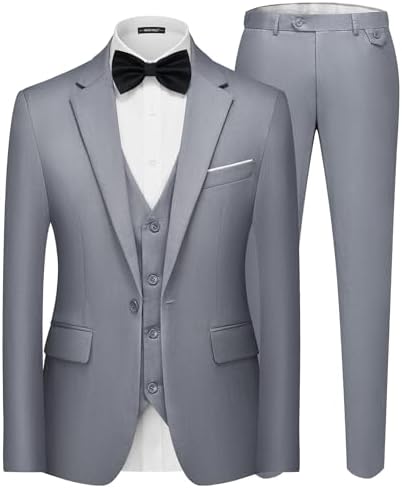 Pánský třídílný oblek s jedním knoflíkem – elegantní formální komplet na svatby a do práce