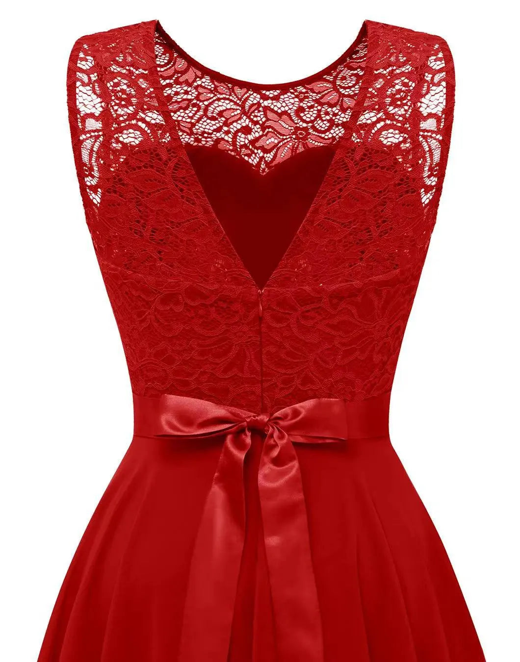 Women’s Asymmetrical High Low Evening Dress Elegant Sleeveless Flowing Party Occasion Dress
