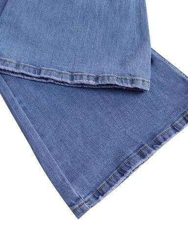 Pantalones de mezclilla elásticos para mujer – Ajuste delgado flexible, cómodos, para uso diario, modernos, casuales y elegantes