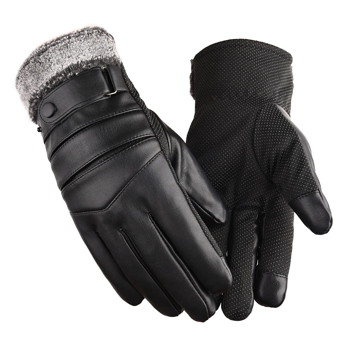 Men’s Thermal Ski Gloves – Waterproof Touchscreen Winter Gloves with Anti-Slip Grip