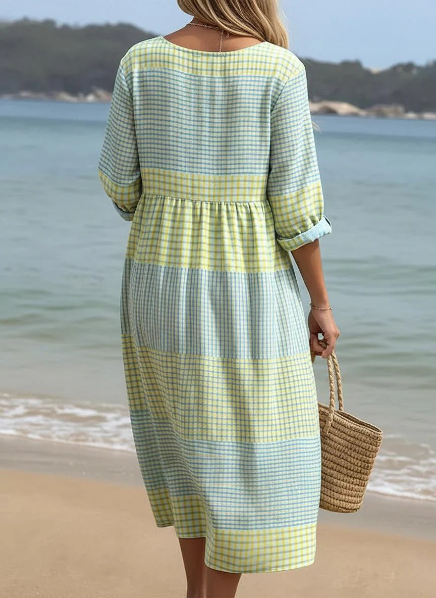 Women’s Printed Midi Dress Relaxed Everyday Style