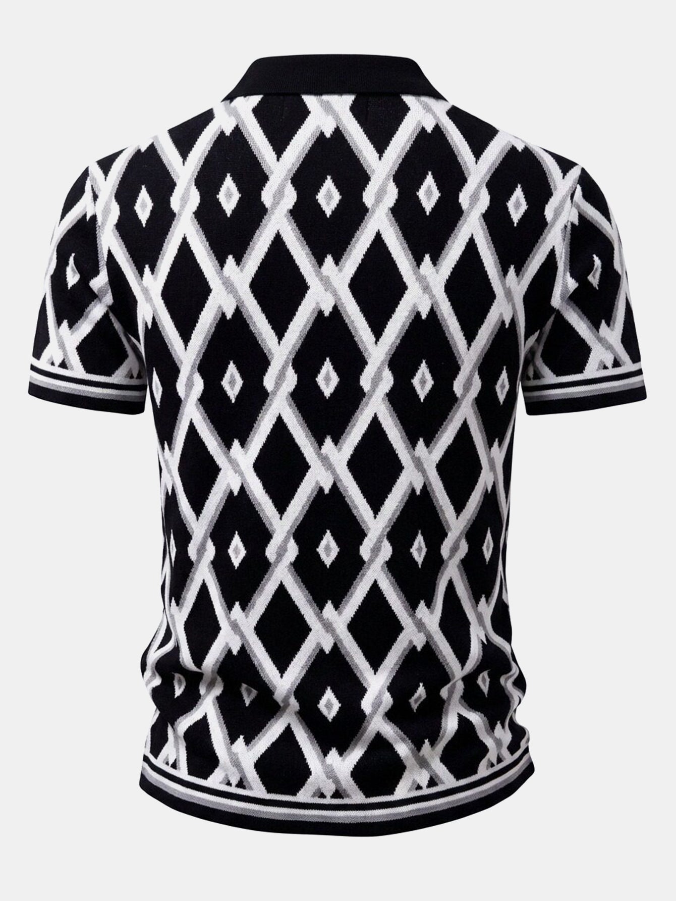 Men’s Viscose Knit Shirt and Tapered Trousers Set – Smart Casual Summer Outfit