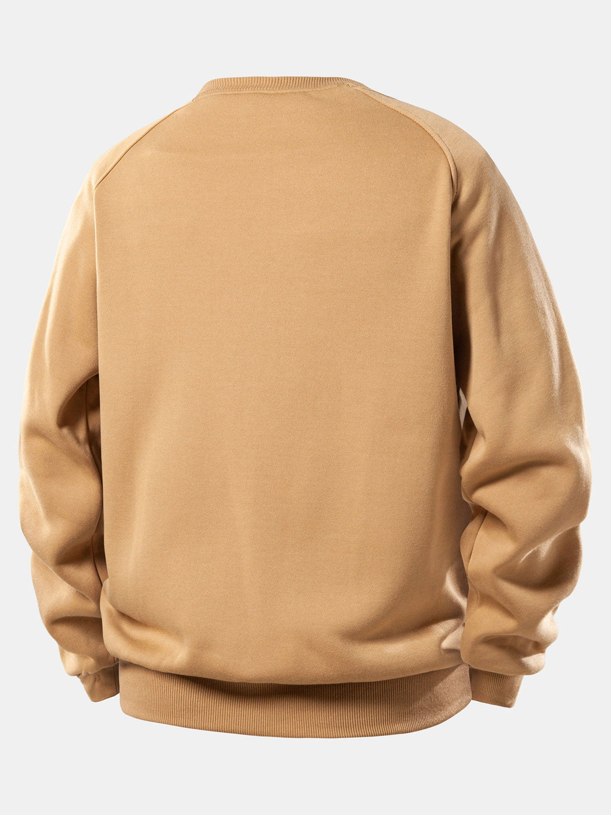 Essentielles Raglan-Sweatshirt für Herren – Locker geschnittener Pullover mit Rundhalsausschnitt, glattem Stoff und Rippbündchen für lässigen Komfort im Alltag