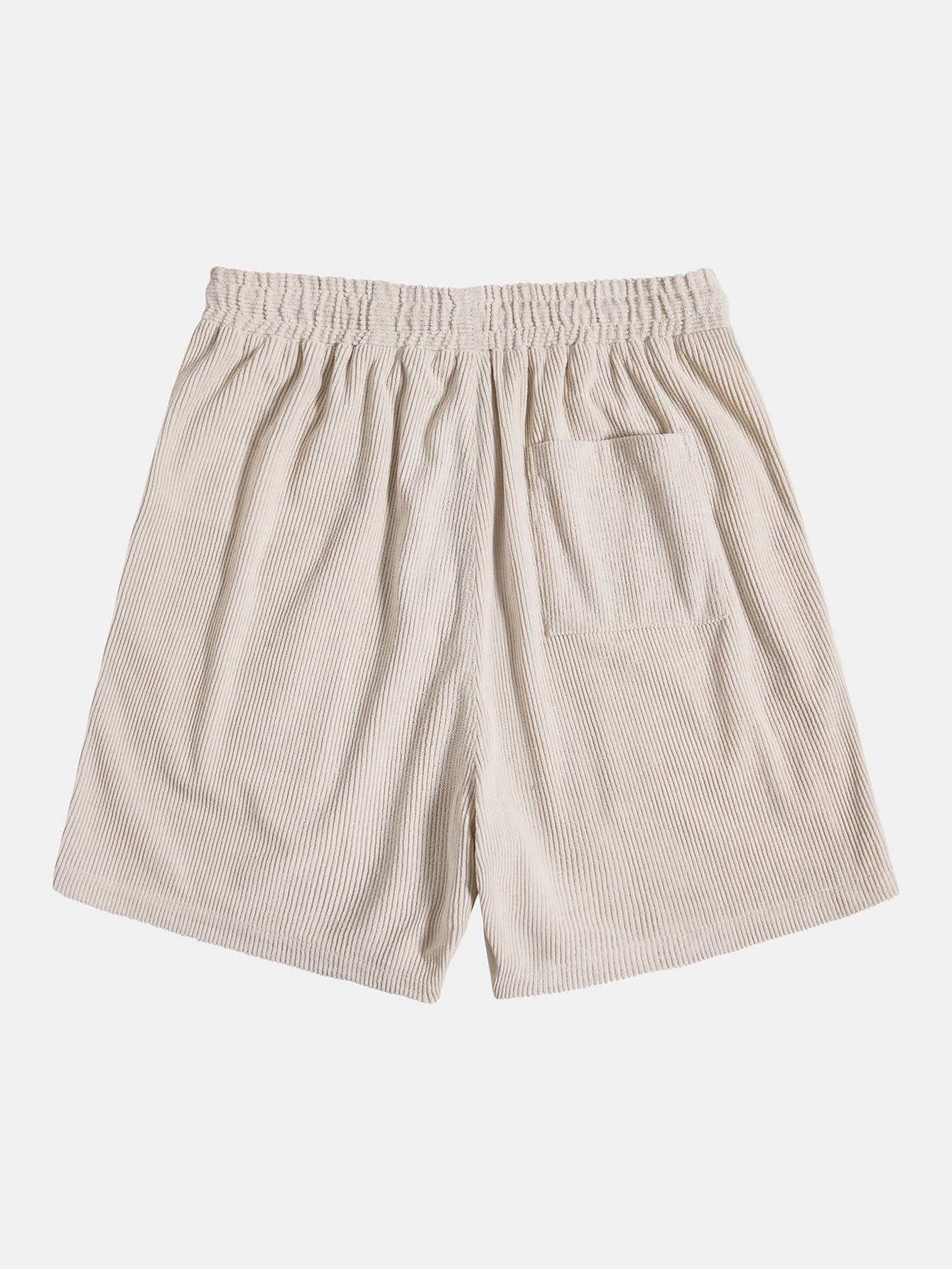 Sæt med herreskjorte med lange ærmer i fløjl og shorts – tekstureret casualtøj til overgangsperioden