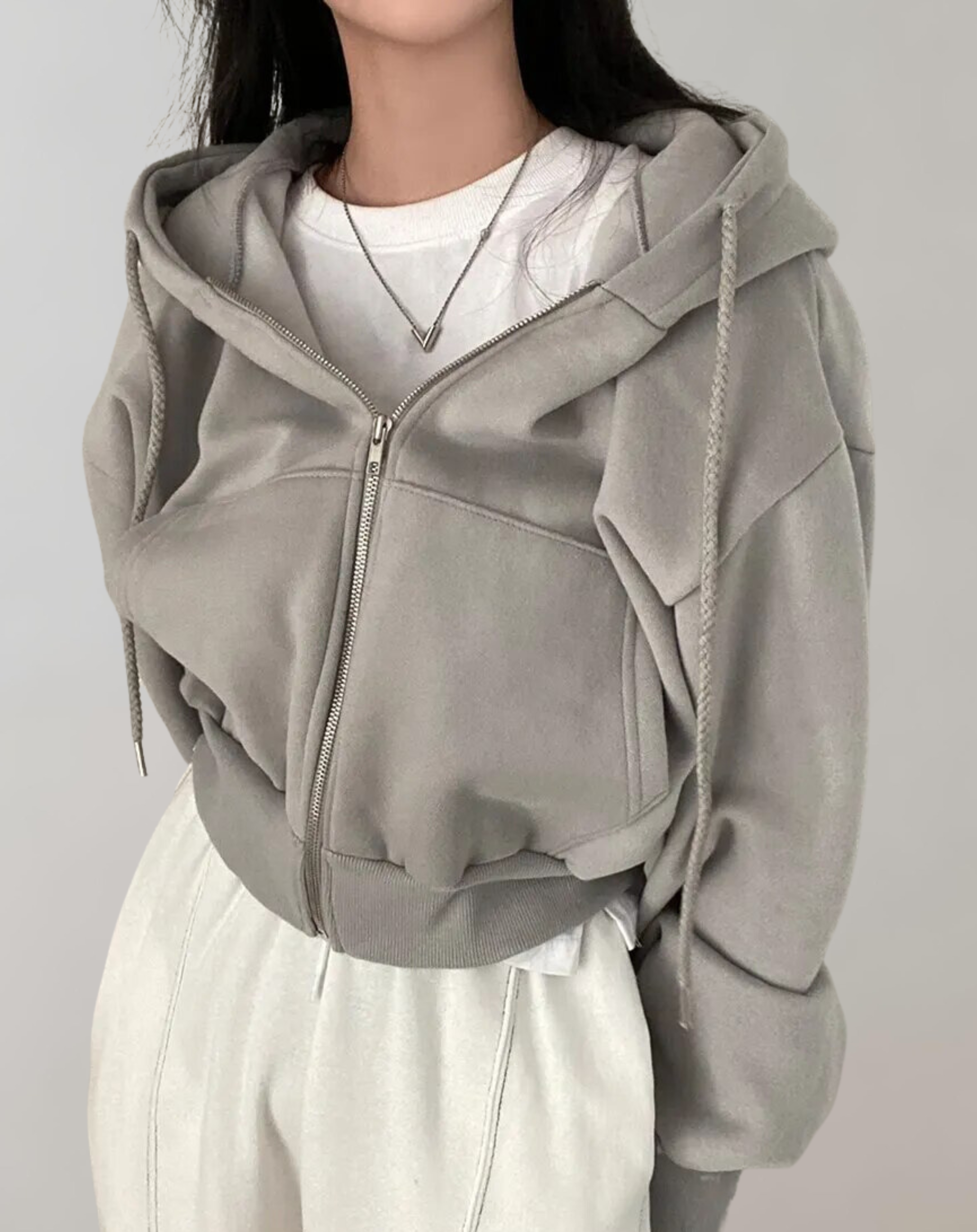 Women’s Hooded Zip Sweatshirt – Soft Comfortable Breathable Casual Everyday Lounge Activewear