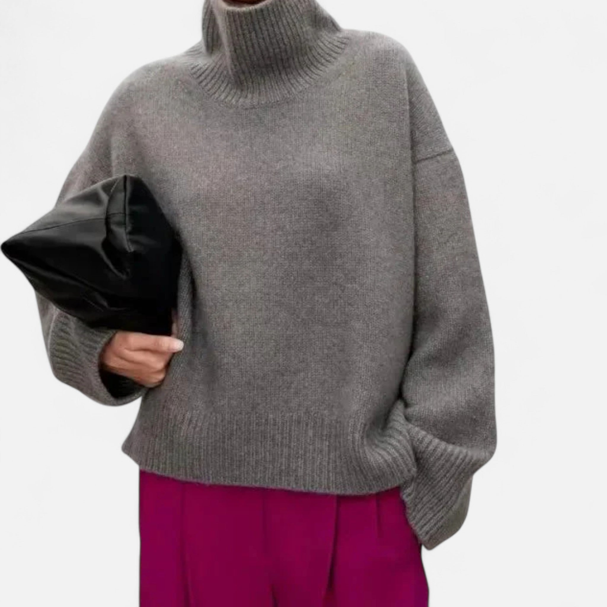 Valmonti | Women’s Wool Sweater – Timeless Turtleneck Elegance