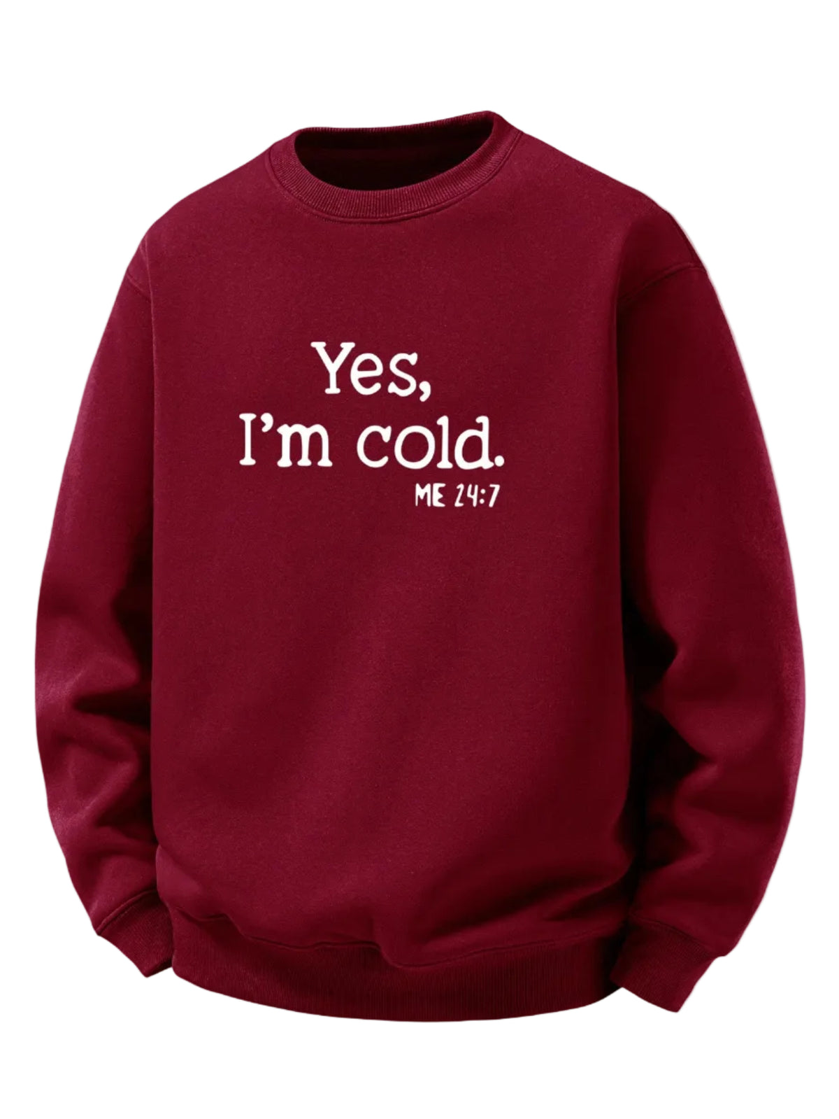 Men’s Sherpa Fleece Lined Printed Sweatshirt – Relaxed Fit Warm Crew Neck Pullover for Autumn and Winter