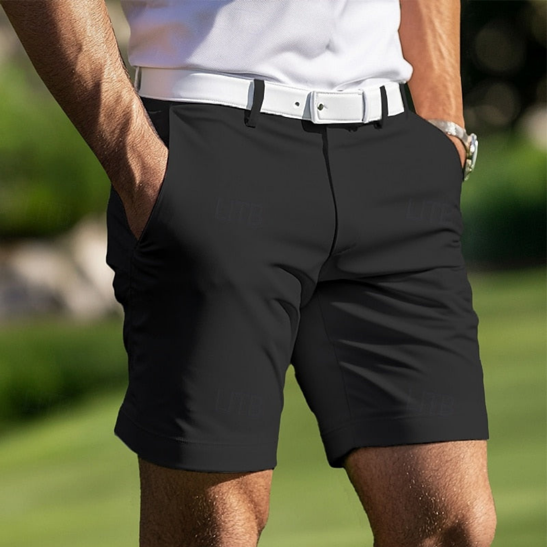 Shorts estivi da uomo dalla vestibilità regolare - Pantaloncini casual traspiranti con tasche laterali e passanti per cintura