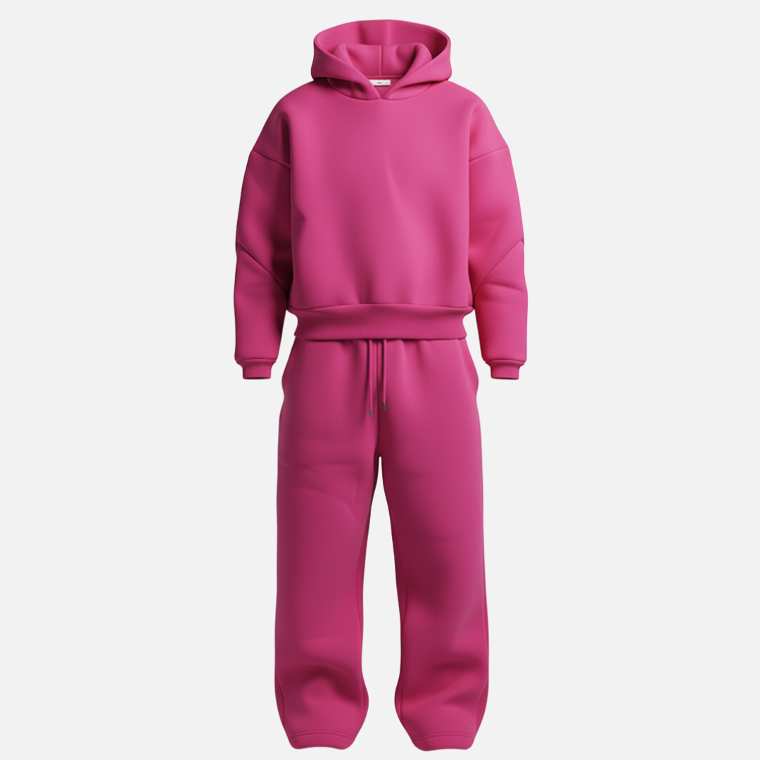 Conjunto de fato de treino para homem, com sweatshirt oversized com capuz e calças jogger – conjunto descontraído a condizer, de estilo streetwear, para viagens, roupa de lazer e uso casual diário