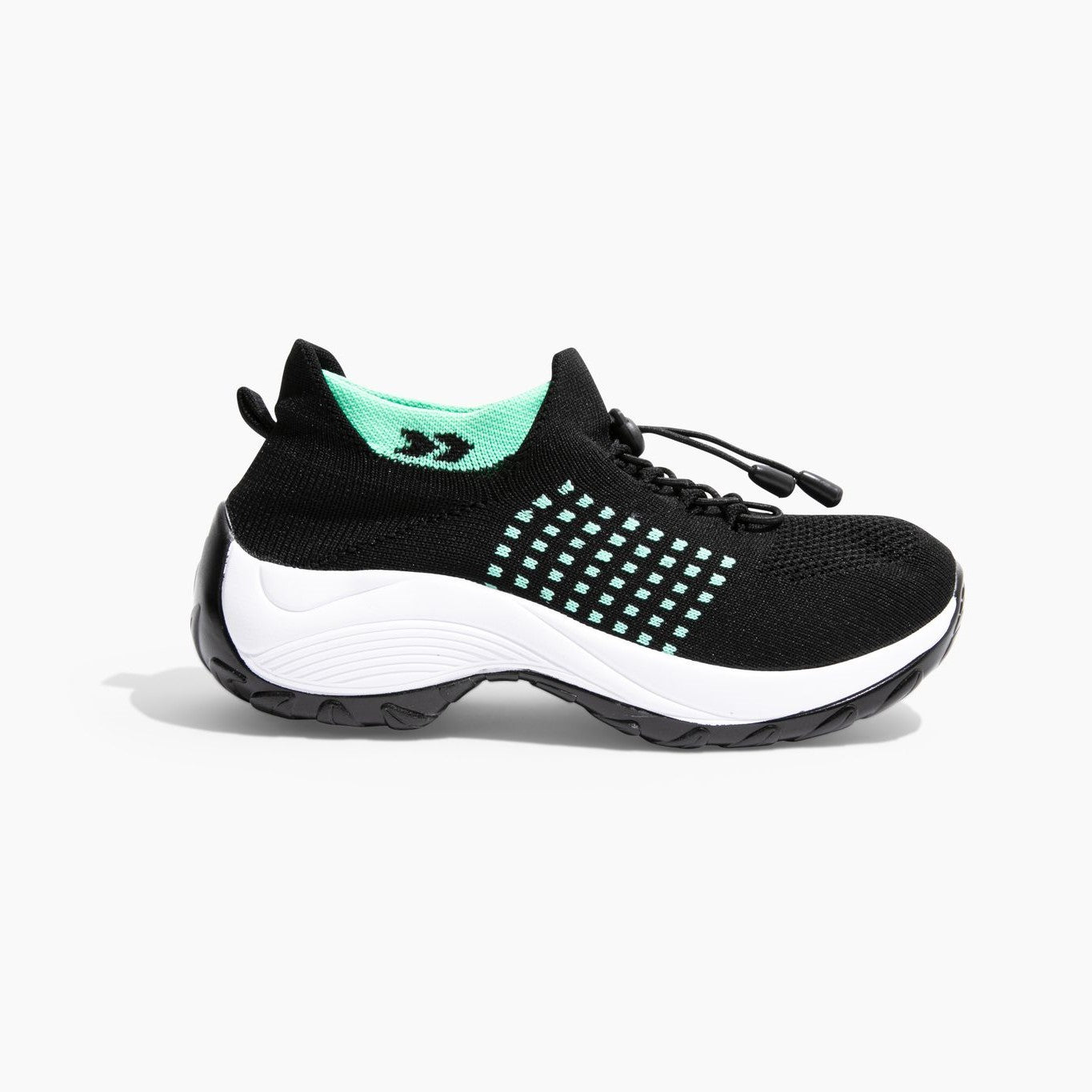 Women’s Knit Toggle Walking Shoes with Cushioned Sole