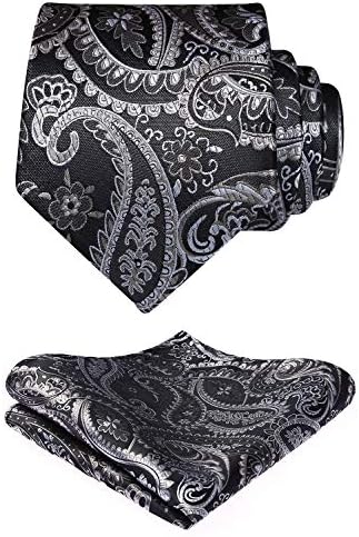 Pánská sada kravat s paisley žakárovým vzorem – elegantní formální doplňky na svatby a společenské události
