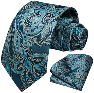 Pánská sada květované paisley kravaty – elegantní formální doplněk na svatby a společenské události