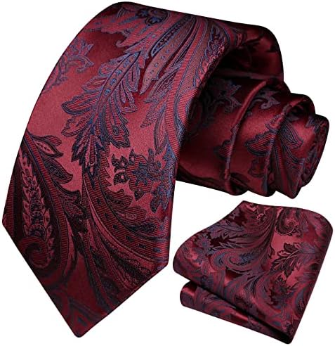 Pánská sada květované paisley kravaty – elegantní formální doplněk na svatby a společenské události