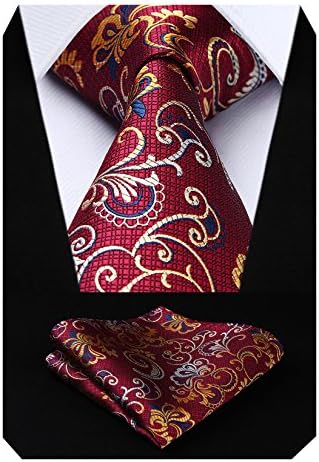 Pánská sada květované paisley kravaty – elegantní formální doplněk na svatby a společenské události