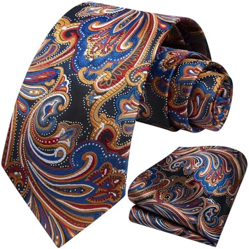 Pánská sada květované paisley kravaty – elegantní formální doplněk na svatby a společenské události