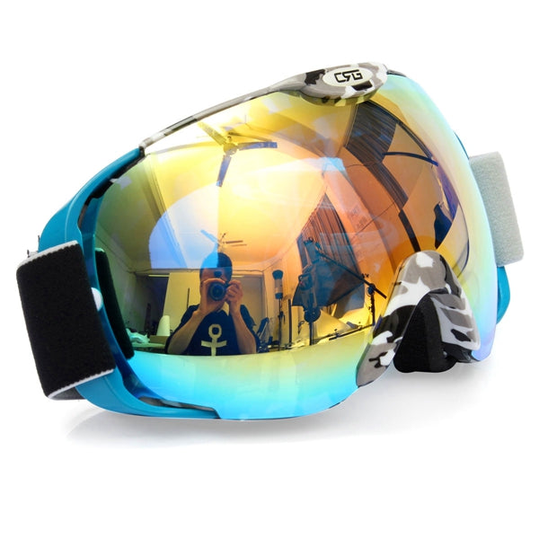 Men’s Anti-Fog Dual-Lens Ski Goggles – UV-Protective Snowboard Eyewear with Adjustable Strap