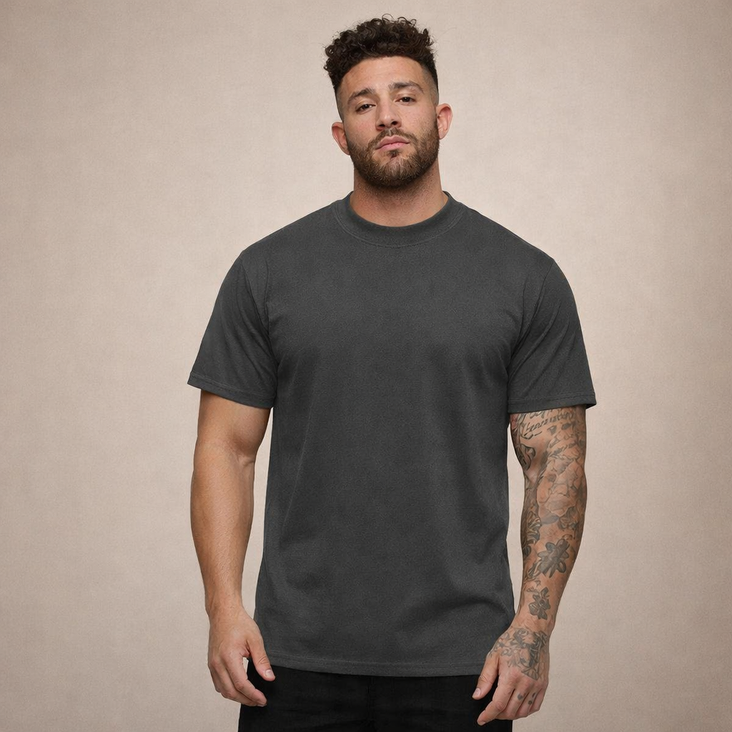 Men’s Slim Fit Crew Neck Essential Cotton T-Shirt