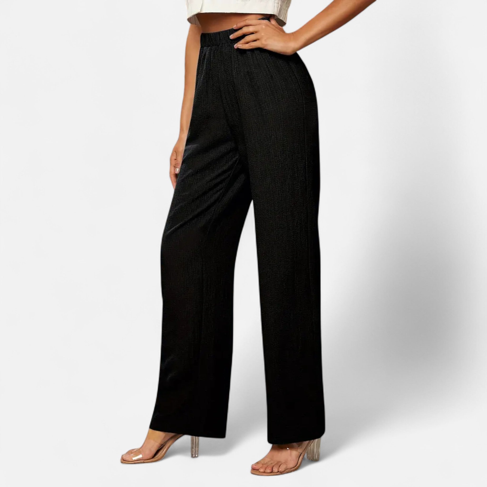 Valmonti | Women’s Straight-Leg Trousers – Timeless High-Waist Style