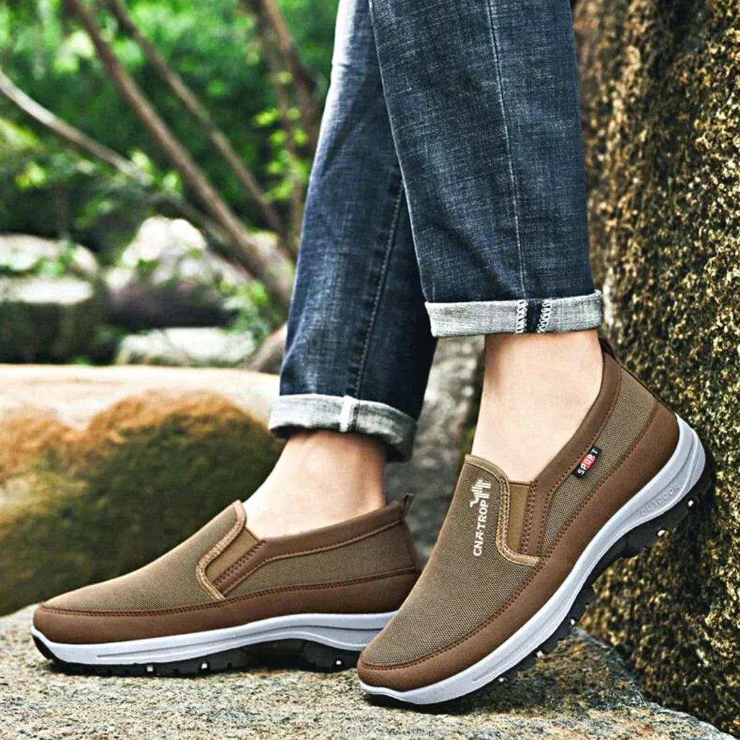 Chaussures de marche à enfiler pour homme – Chaussures de sport d’extérieur légères avec semelle amortissante et semelle extérieure offrant un bon maintien