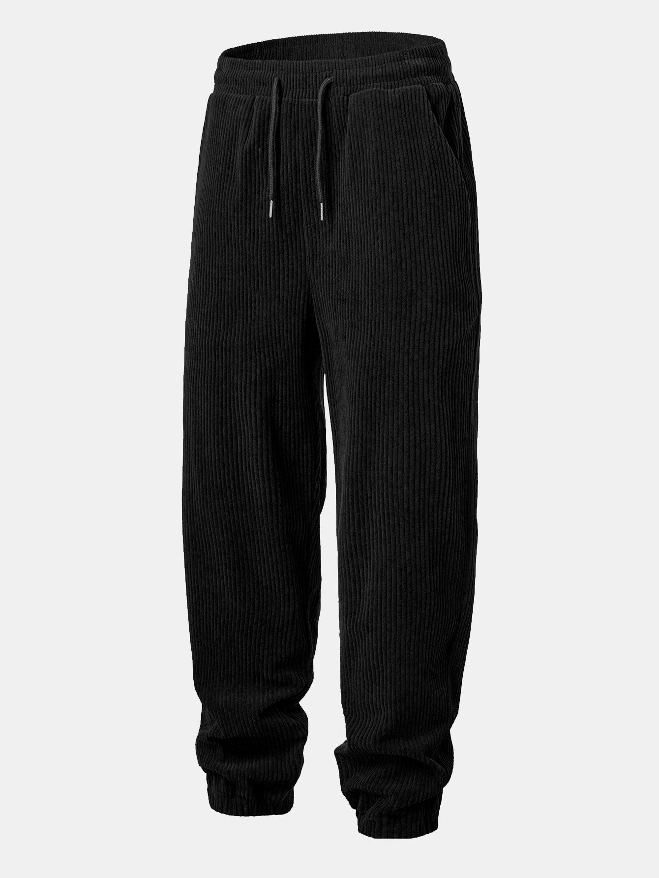Men’s Corduroy Zip Tracksuit – Relaxed Hoodie and Joggers for Autumn Streetwear