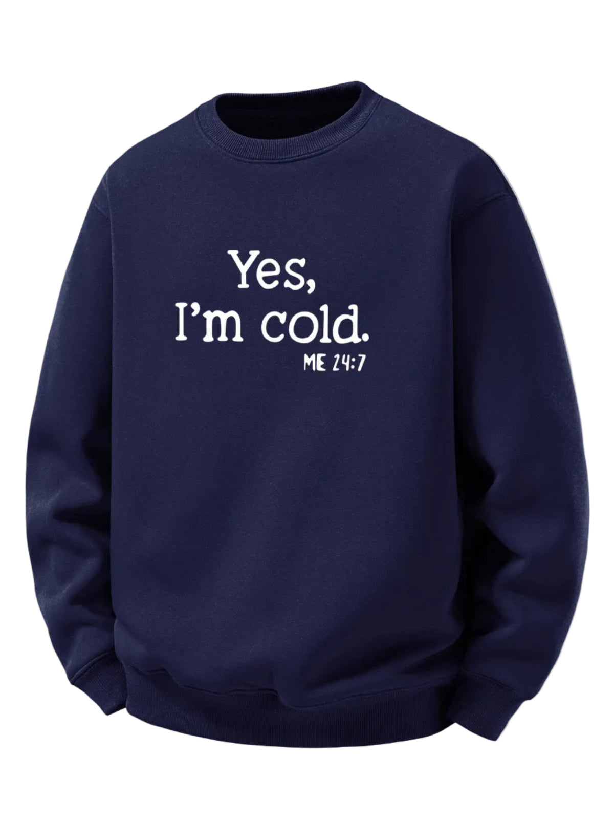 Men’s Sherpa Fleece Lined Printed Sweatshirt – Relaxed Fit Warm Crew Neck Pullover for Autumn and Winter