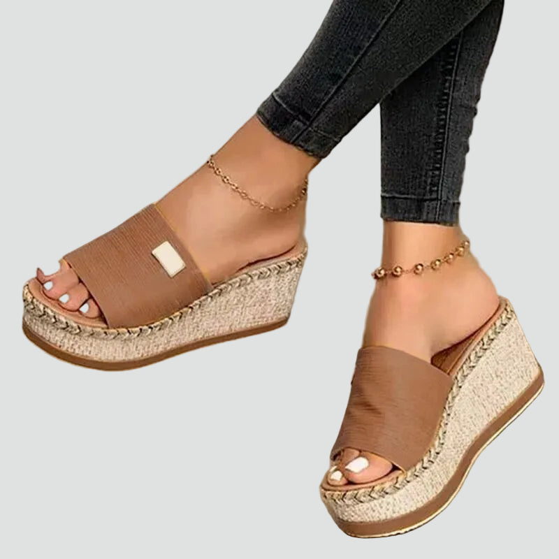 Women’s Wedge Slide Sandals Braided Platform Summer Style
