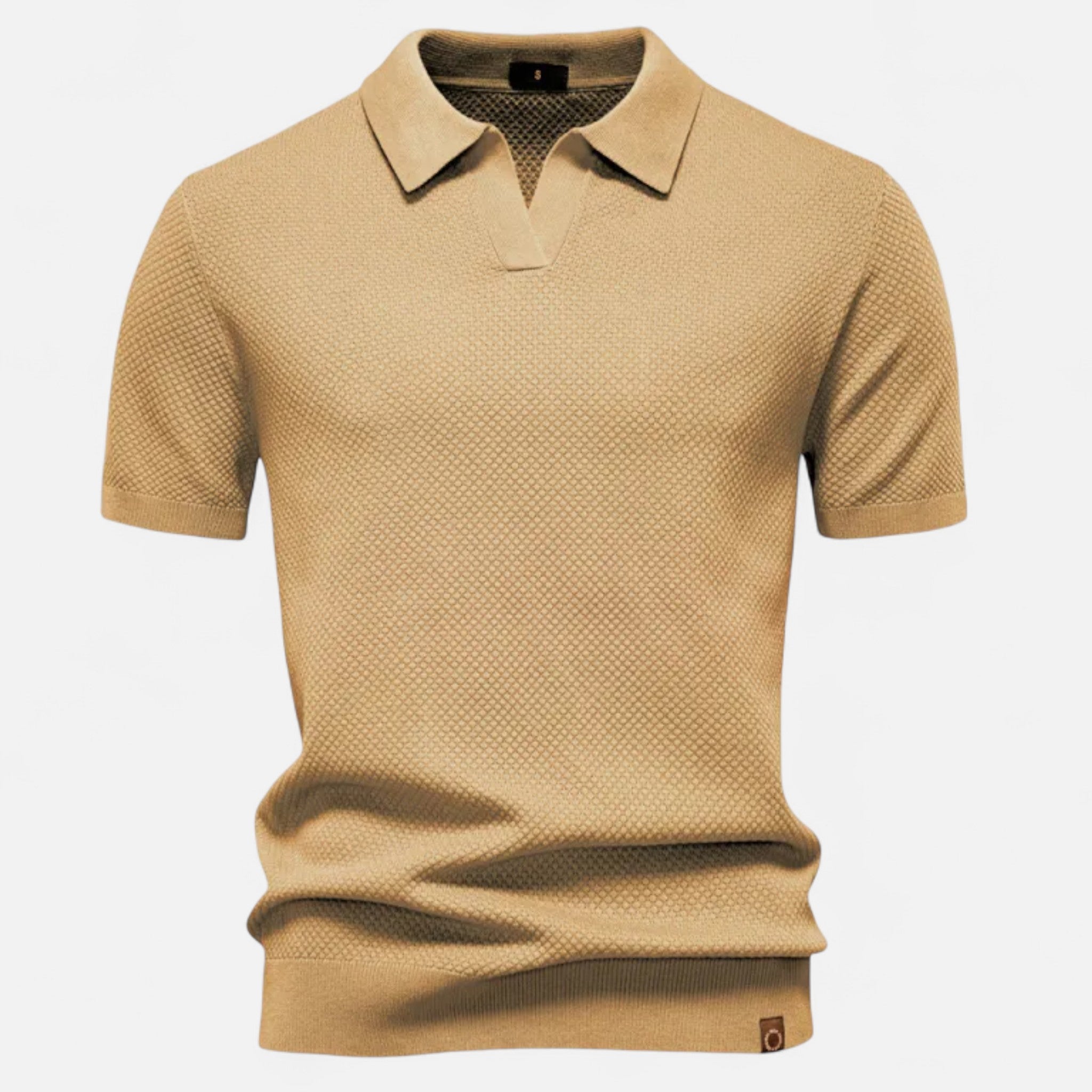 Valmonti | Men’s Pineapple Wool Polo Shirt
