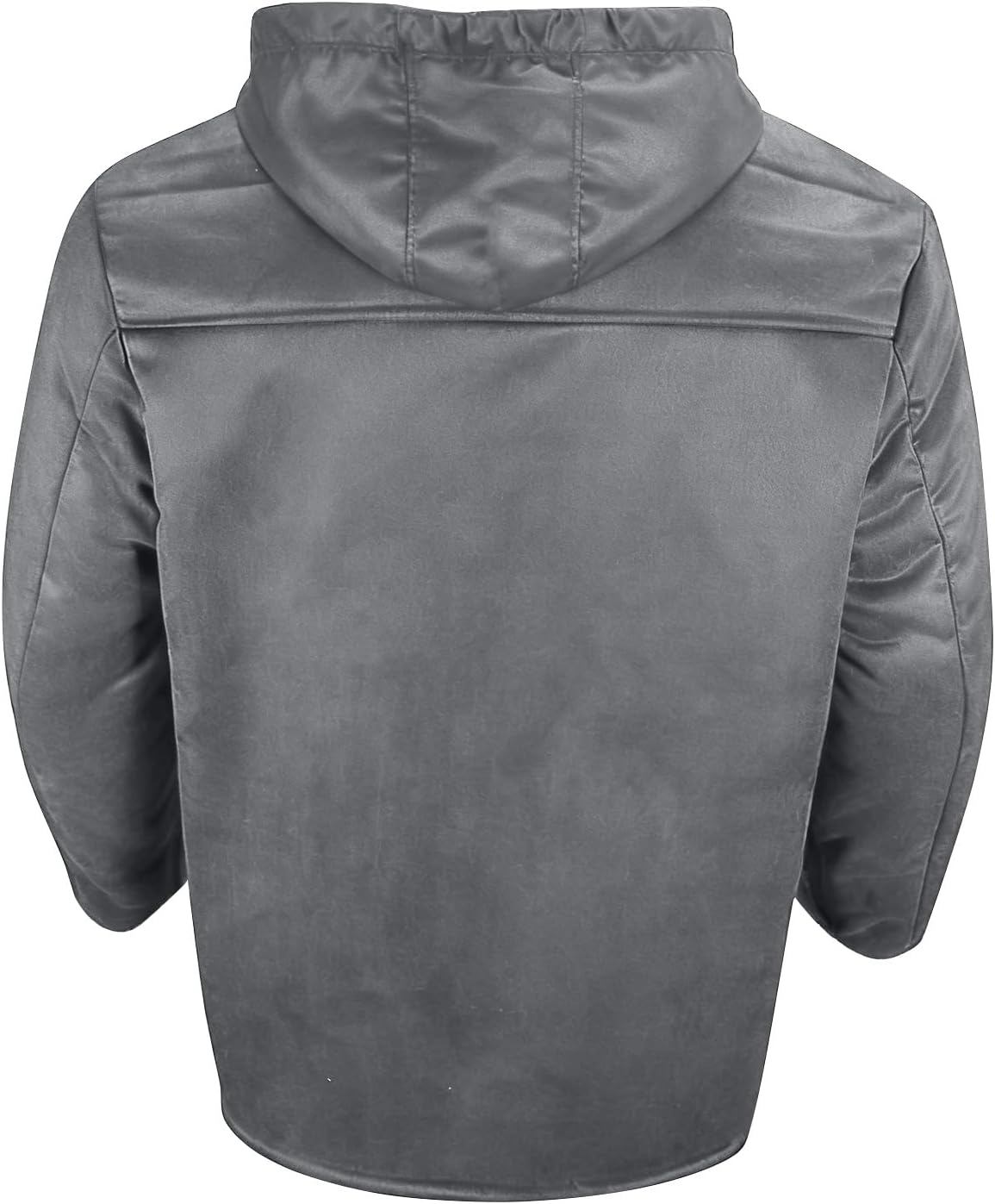 Cappotto invernale da uomo con cappuccio e fodera in pile, con tasche con patta - Capospalla casual lungo per vestirsi a strati nella stagione fredda