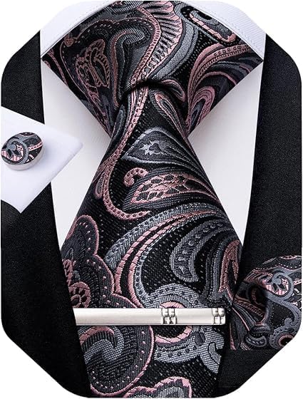 Men’s Paisley Formal Tie Set – Refined Accessories for Weddings and Special Events