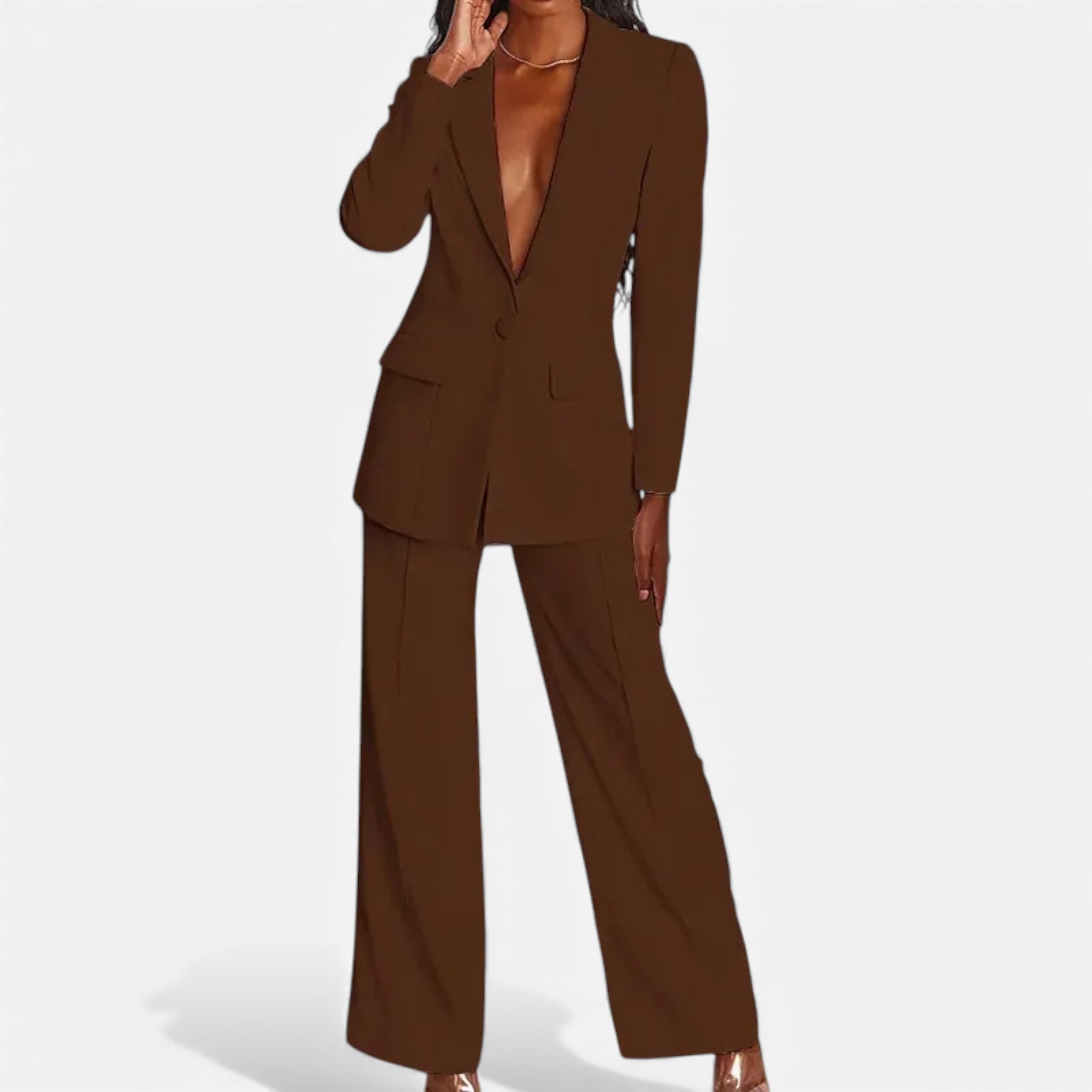 Valmonti | Women’s Business Pantsuit – Classic Tailored Suit