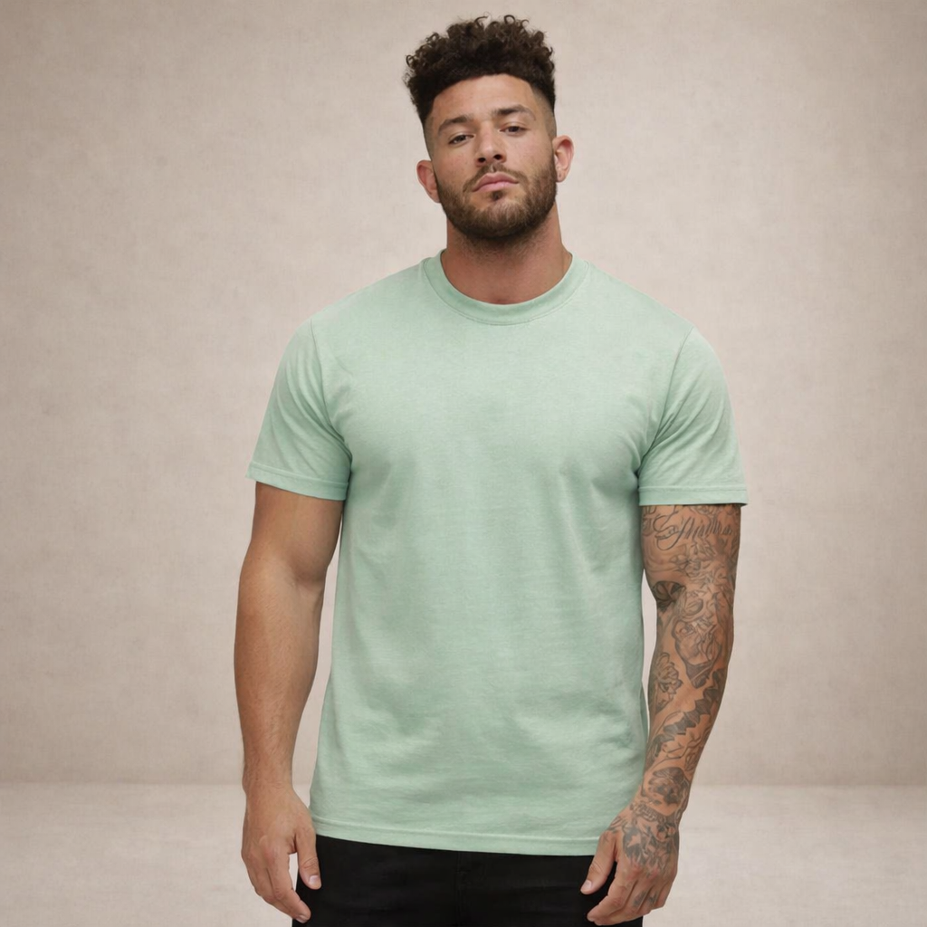 Men’s Slim Fit Crew Neck Essential Cotton T-Shirt