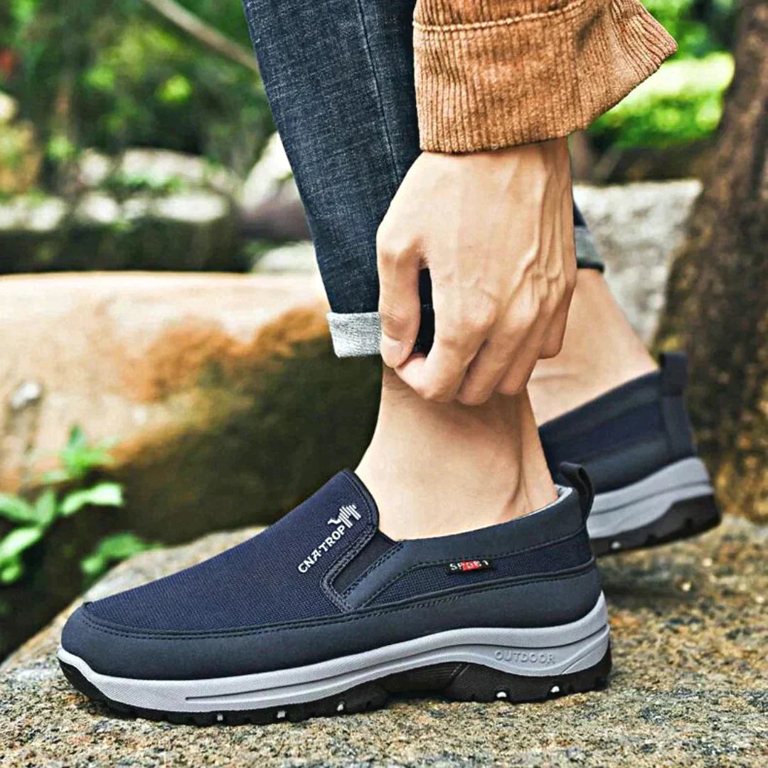 Chaussures de marche à enfiler pour homme – Chaussures de sport d’extérieur légères avec semelle amortissante et semelle extérieure offrant un bon maintien