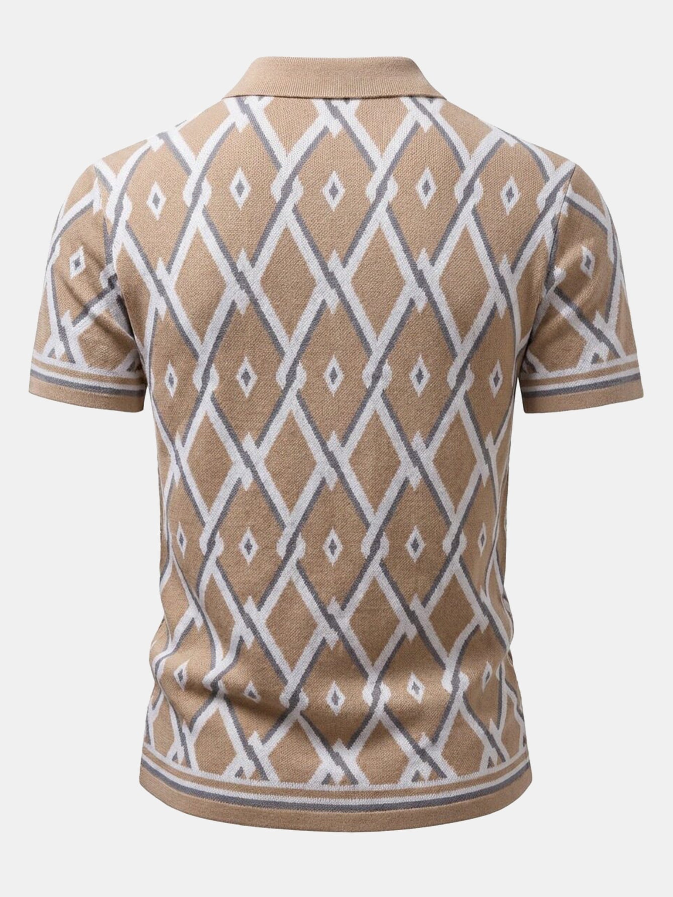 Men’s Viscose Knit Shirt and Tapered Trousers Set – Smart Casual Summer Outfit