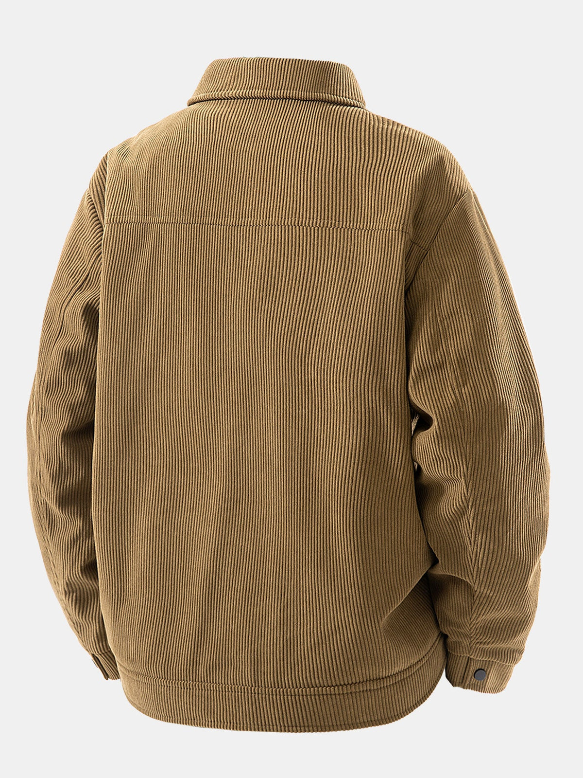 Veste camionneur en velours côtelé pour homme, doublée en polaire teddy, avec poches poitrine – Vêtement d’extérieur décontracté et chaud pour l’hiver
