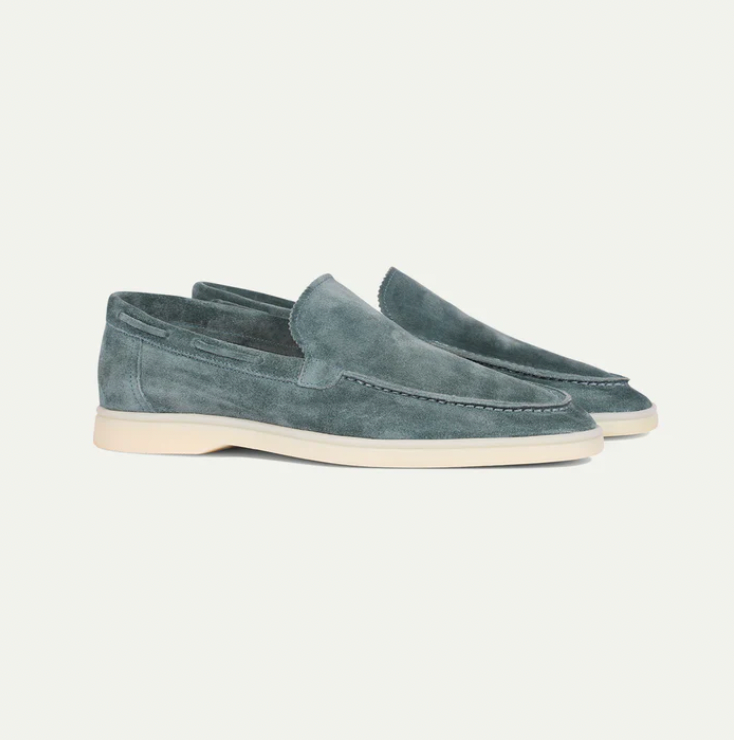 Mocassini da uomo in camoscio senza lacci Scarpe da guida smart casual